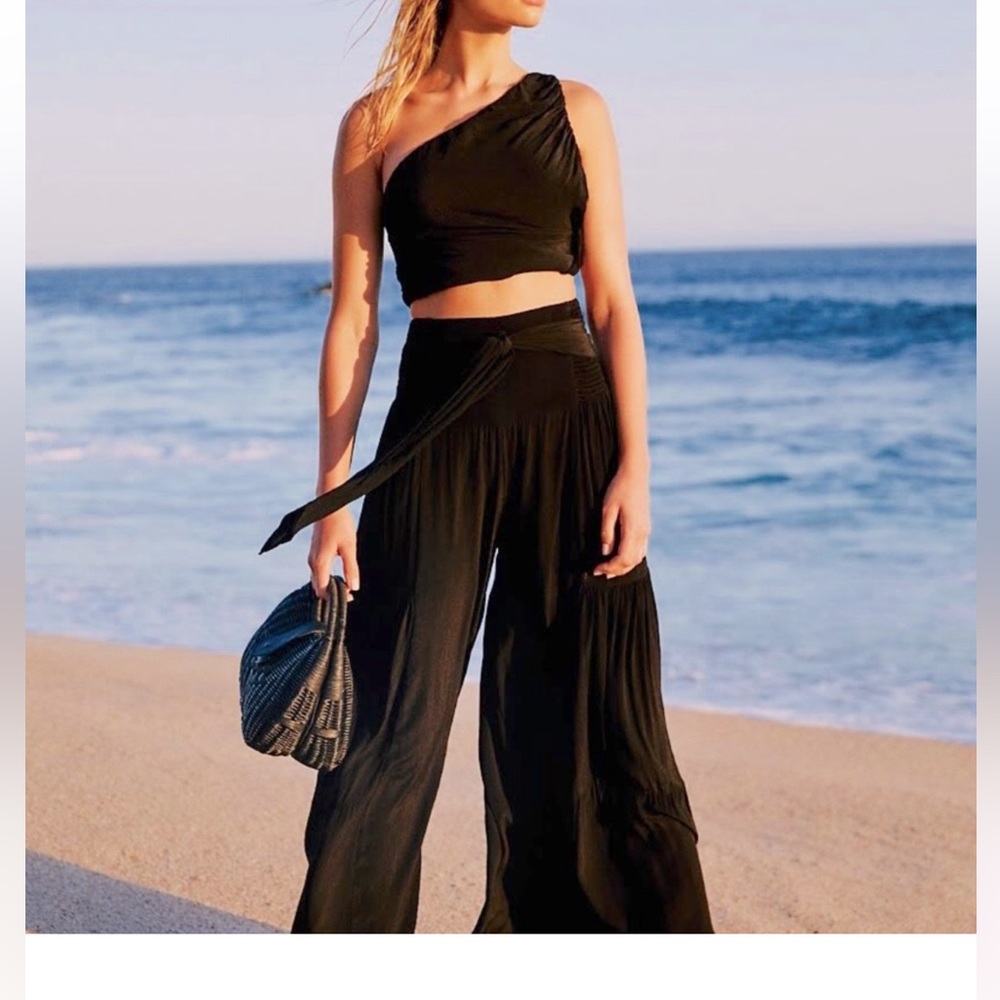 Free People One Shoulder Maggie 2 Piece Set
